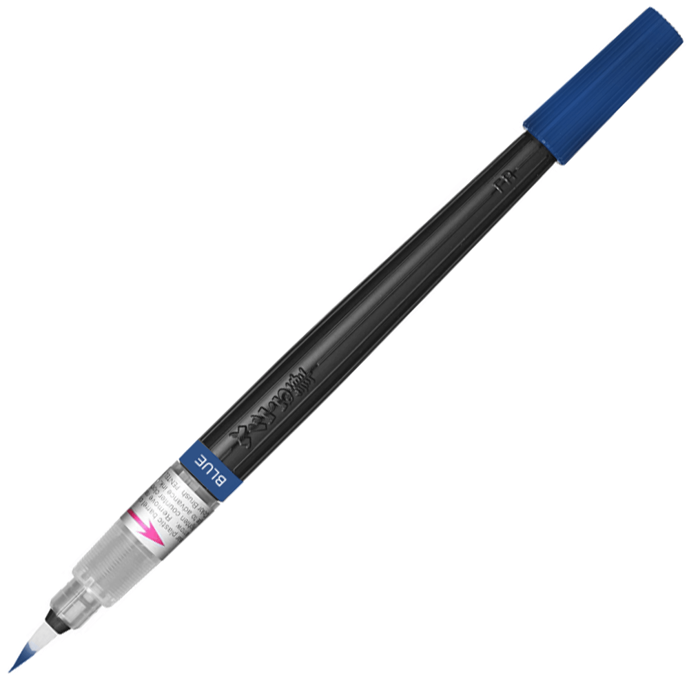 Caneta Pincel Aquarela Color Brush Pentel Blue 103